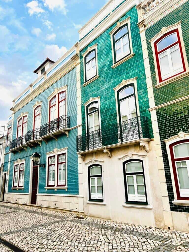 Beautiful buildings in the streets of Vila Real de Santo Antonio